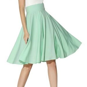 Mint Green A-Line Skirt
